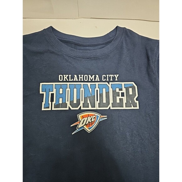 Nba Oklahoma City Thunder Youth Long Sleeve T-Shirt  Blue Size Large (12/14) - Picture 1 of 9